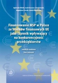 Finansowanie MSP w Polsce ze środków - okładka książki