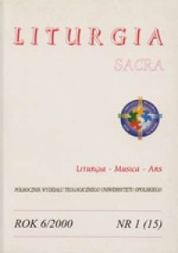 Liturgia sacra 6/2000 - okładka książki