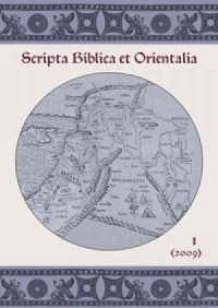 Scripta Biblica et Orientalia 1(2009) - okładka książki