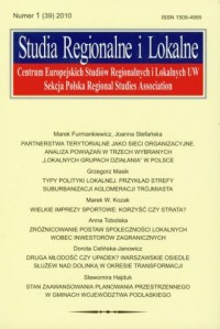 Studia Regionalne i Lokalne nr - okładka książki