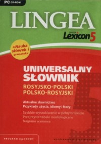 Uniwersalny słownik rosyjsko-polski, - okładka podręcznika