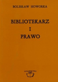 Bibliotekarz i prawo - okładka książki