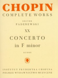 Chopin. Complete Works. Tom 20. - okładka książki
