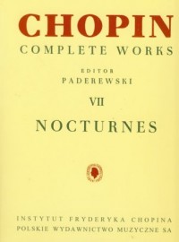 Chopin complete works VII nokturny - okładka książki