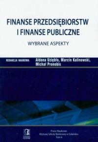 Finanse przedsiębiorstw i finanse - okładka książki