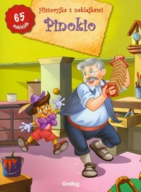 Pinokio. Historyjka z naklejkami - okładka książki