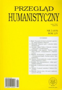 Przegląd humanistyczny 2(419) / - okładka książki