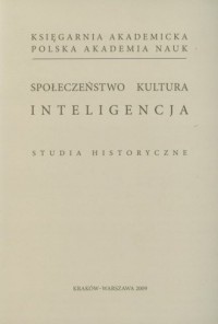 Społeczeństwo, kultura, inteligencja. - okładka książki