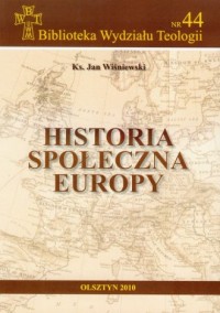 Historia społeczna Europy - okładka książki