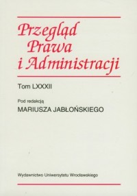 Przegląd Prawa i Administracji. - okładka książki