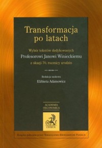 Transformacja po latach - okładka książki