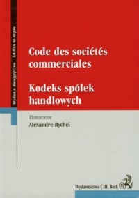 Code des societes comerciales Kodeks - okładka książki