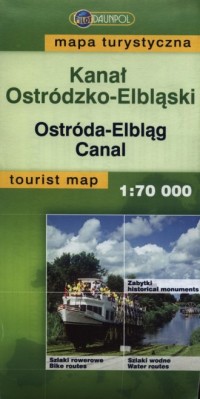 Kanał Ostródzko-Elbląski (mapa - okładka książki