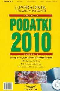 Podatki 2010 nr 3 cz. 2 (+ CD) - okładka książki