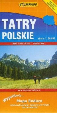 Tatry Polskie. Mapa turystyczna - okładka książki