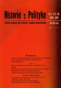 Historia i polityka. Półrocznik - okładka książki