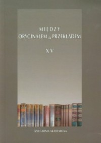 Między oryginałem a przekładem - okładka książki