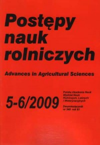 Postępy nauk rolniczych 5-6 2009 - okładka książki