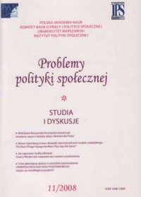 Problemy Polityki Społecznej 11/2008 - okładka książki