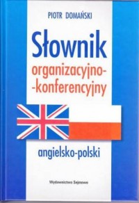 Słownik organizacyjno-konferencyjny - okładka książki