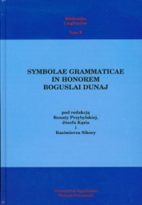 Symbolae Grammaticae in honorem - okładka książki