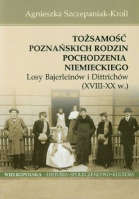 Tożsamość poznańskich rodzin pochodzenia - okładka książki