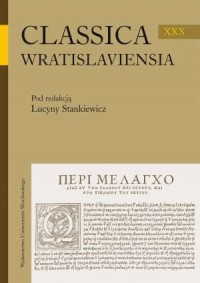 Classica Wratislaviensia XXX - okładka książki