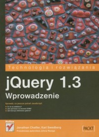 jQuery 1.3. Wprowadzenie - okładka książki