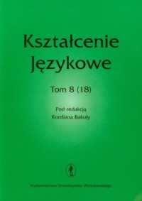 Kształcenie językowe 8(18)/2010 - okładka książki