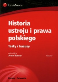 Historia ustroju i prawa polskiego. - okładka książki