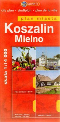 Koszalin. Mielno. Plan miasta w - okładka książki
