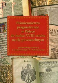 Piśmiennictwo pragmatyczne w Polsce - okładka książki
