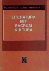 Rossica Lublinensia IV. Literatura. - okładka książki