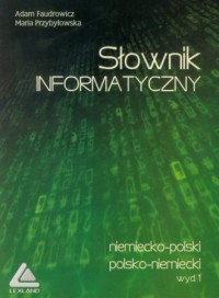 Słownik informatyczny niemiecko-polski, - okładka książki