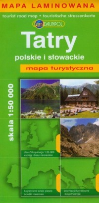 Tatry Polskie i Słowackie (mapa - okładka książki