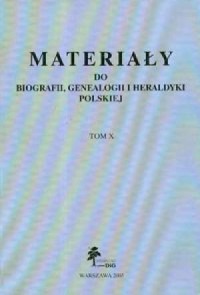 Materiały do biografii, genealogii - okładka książki