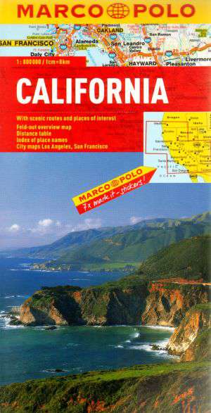 Kalifornia. Mapa Marco Polo (w - okładka książki