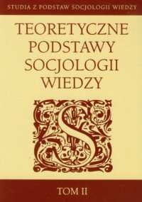 Teoretyczne podstawy socjologii - okładka książki