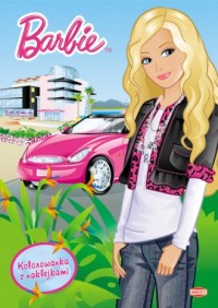 Barbie. Kolorowanka (+ naklejki) - okładka książki