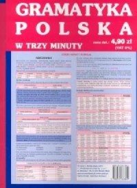 Gramatyka polska w trzy minuty - okładka podręcznika