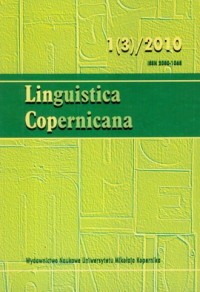 Linguistica Copernicana 2(2)/2009 - okładka książki