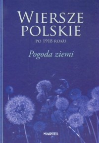 Wiersze polskie po 1918 roku Pogoda - okładka książki
