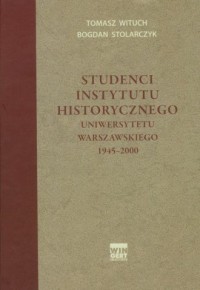 Studenci Instytutu Historycznego - okładka książki