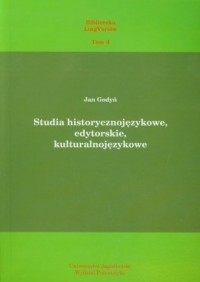 Studia historycznojęzykowe edytorskie - okładka książki