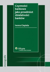 Czynności bankowe jako przedmiot - okładka książki