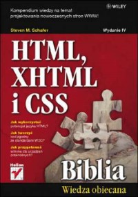 HTML, XHTML i CSS. Biblia. Wydanie - okładka książki