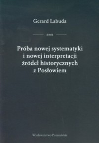 Próba nowej systematyki i nowej - okładka książki