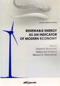 Renewable energy as an indicator - okładka książki