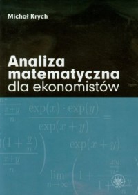 Analiza matematyczna dla ekonomistów - okładka książki