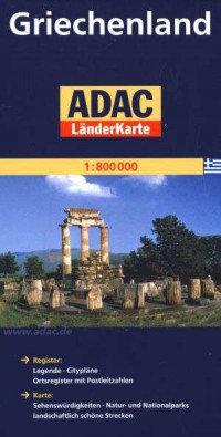Griechenland. ADAC LanderKarte - okładka książki